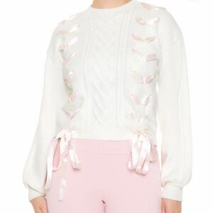 Forever 21 White Knit Sweater